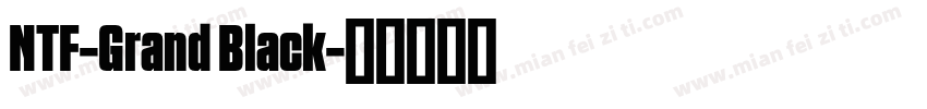 NTF-Grand Black字体转换